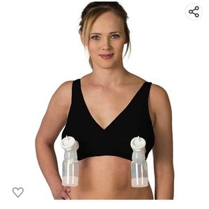 Hands free pumping nursing sleep bra, Rumina